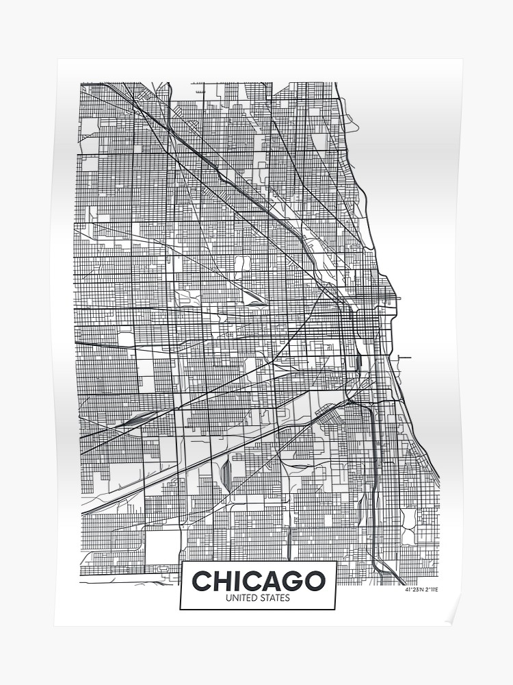 Chicago Map Vector at Vectorified.com | Collection of Chicago Map ...