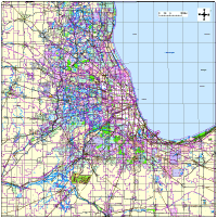 200x201 Chicago Digital Vector Maps