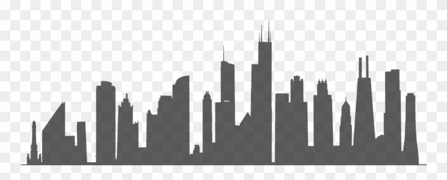 Chicago Skyline Outline Vector