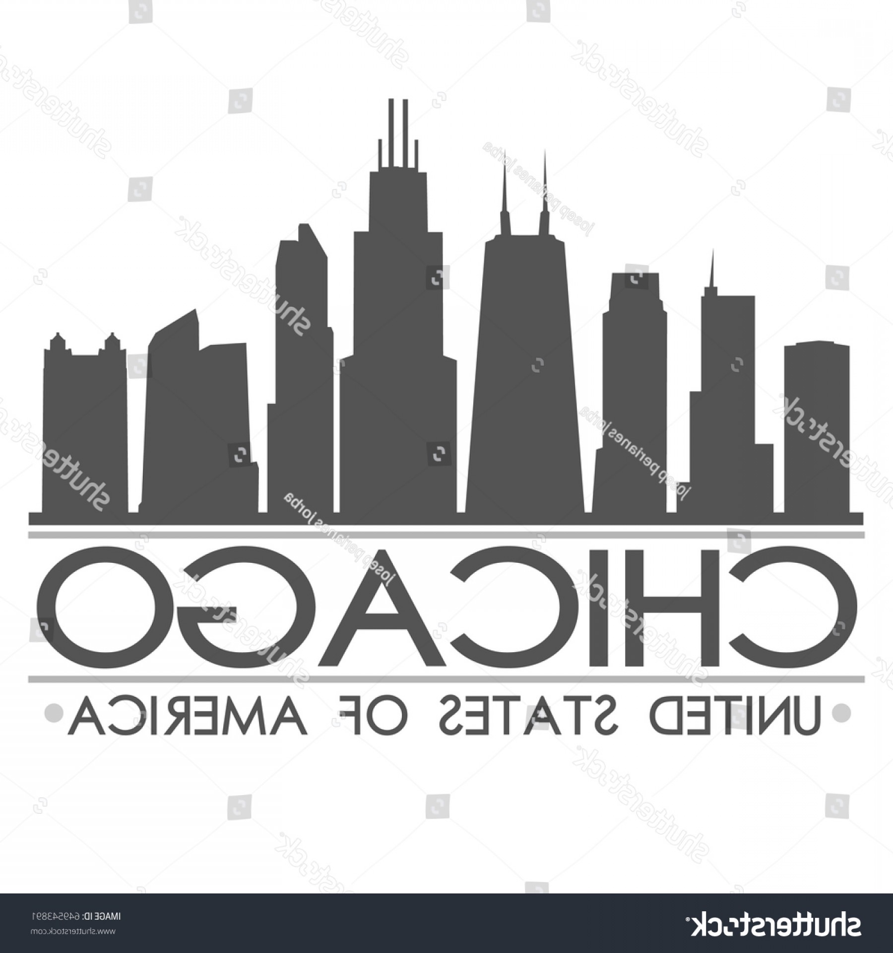 1800x1920 Chicago Skyline Silhouette Design City Vector Soidergi