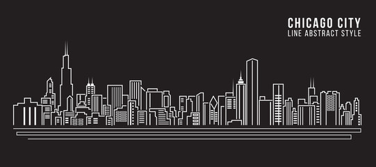 541x240 Chicago Skyline Silhouette Photos, Royalty Free Images, Graphics