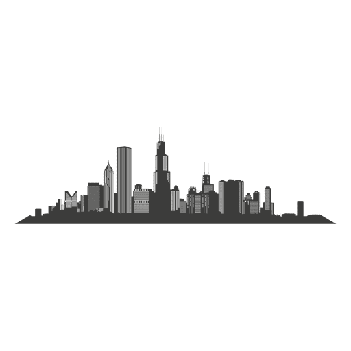 Chicago Skyline Outline Vector at Vectorified.com | Collection of ...