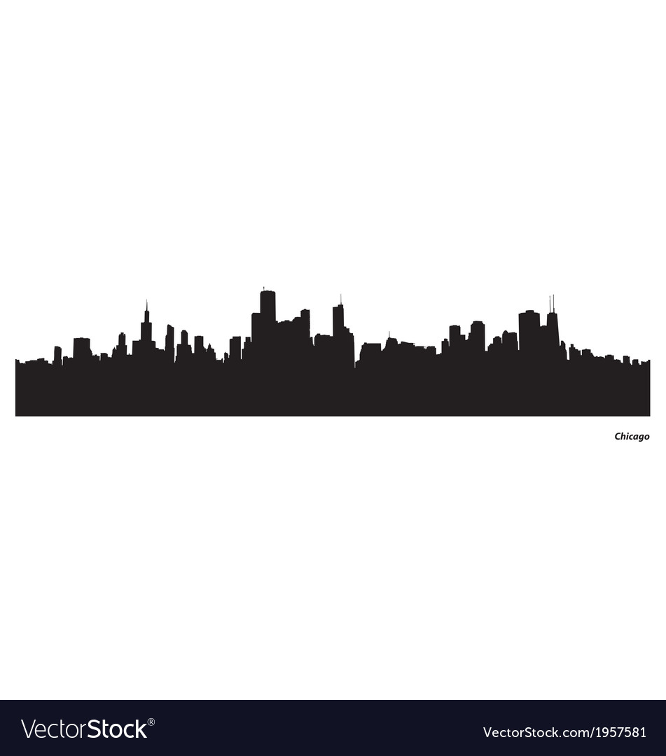 951x1080 Chicago Skyline Vector