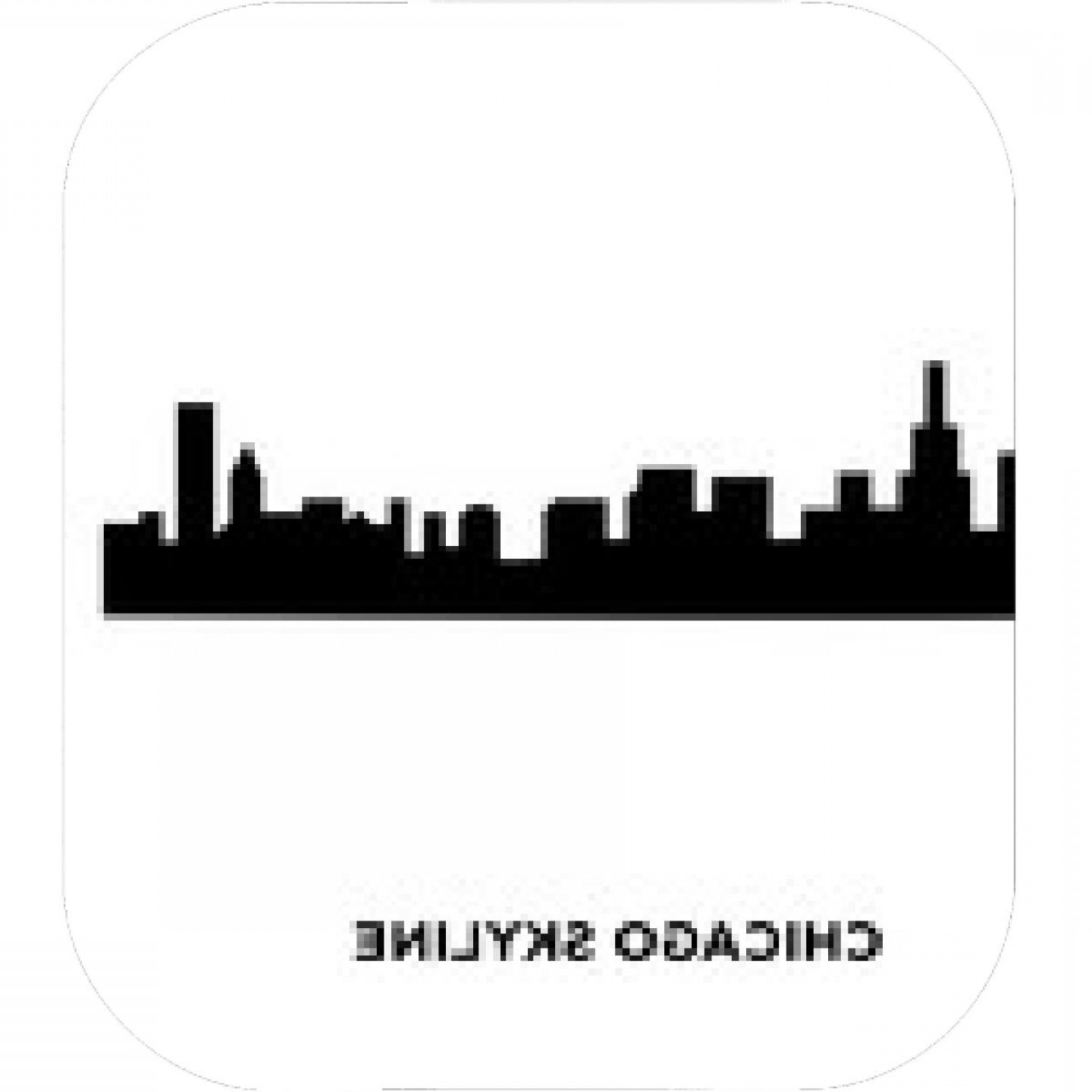 1440x1440 Chicago Cityscape Vector Image Geekshirts