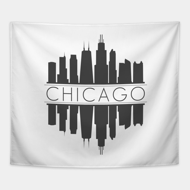 630x630 Chicago Illinois Skyline Silhouette Vector