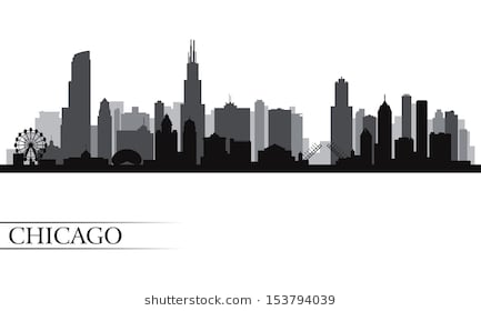 433x280 Chicago Skyline Silhouette
