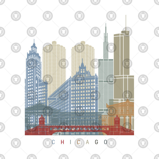 630x630 Chicago Skyline Vector