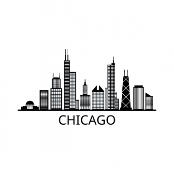 360x360 Chicago Skyline Png, Vector, And Clipart With Transparent
