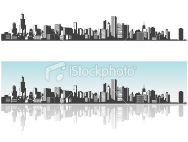380x288 Chicago Skyline Lovely Art Chicago Skyline, Chicago Art, Skyline