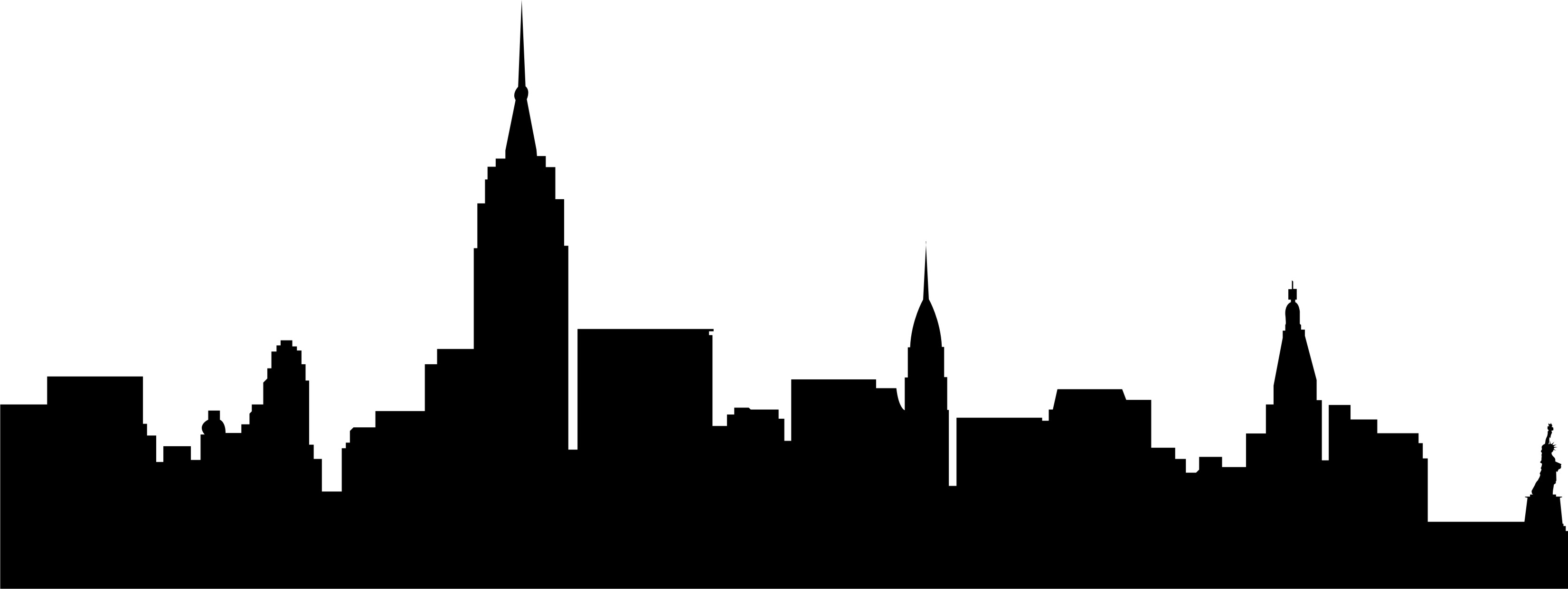 3302x1242 Skyline Silhouette Clip Art