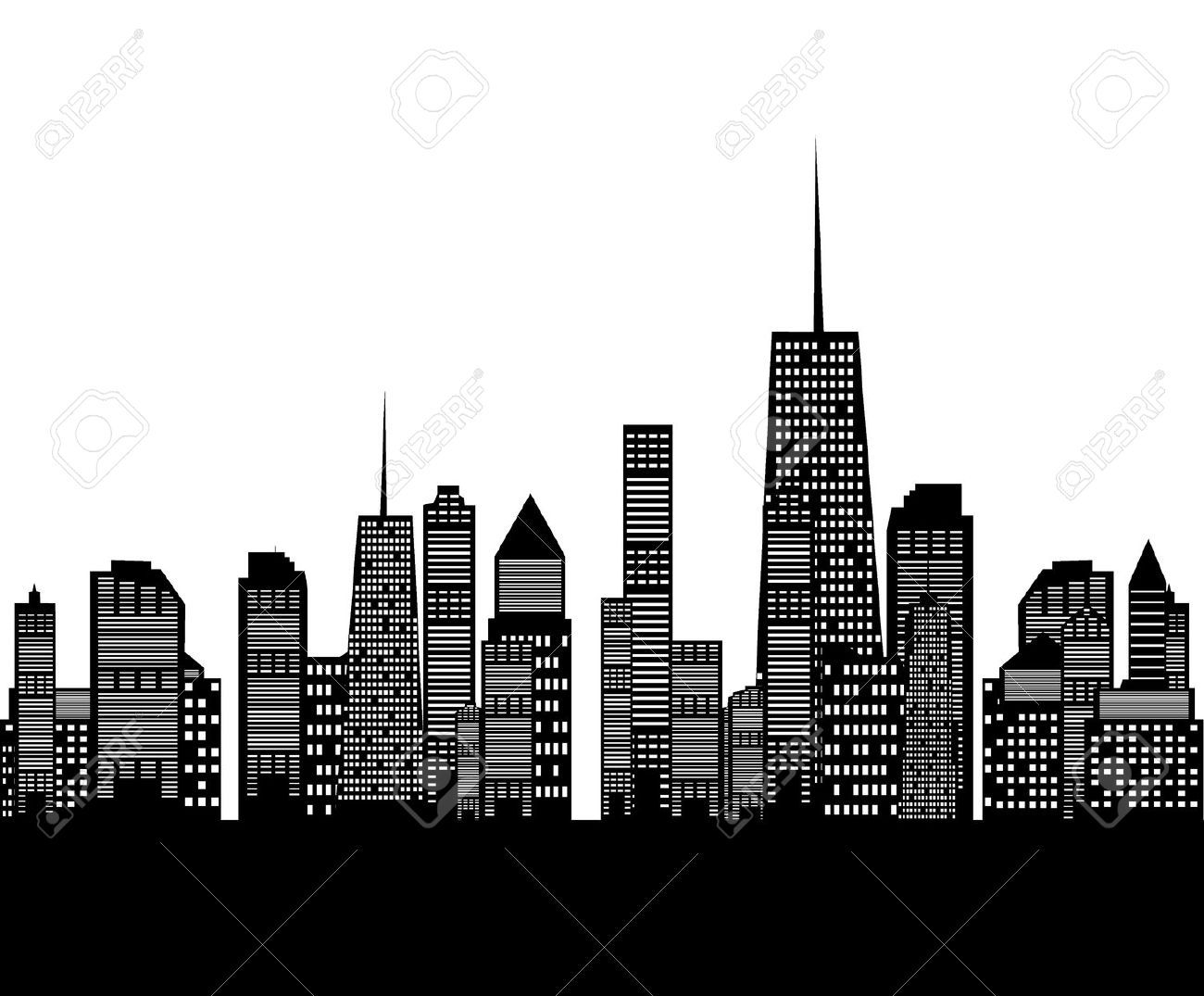 1300x1075 Chicago Skyline Cutout