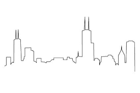 275x183 Chicago Skyline Silhouette Clip Art