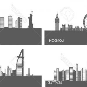 300x300 Chicago Skyline Downtown Cityscape Vector Lamaison