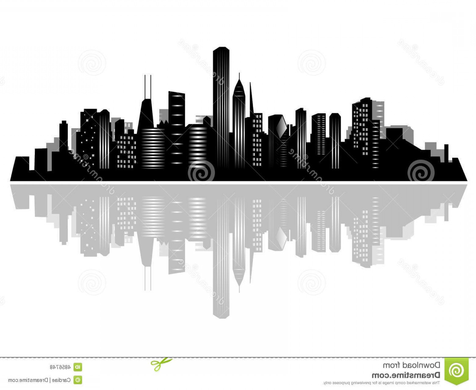 Chicago Skyline Vector Free at Vectorified.com | Collection of Chicago ...