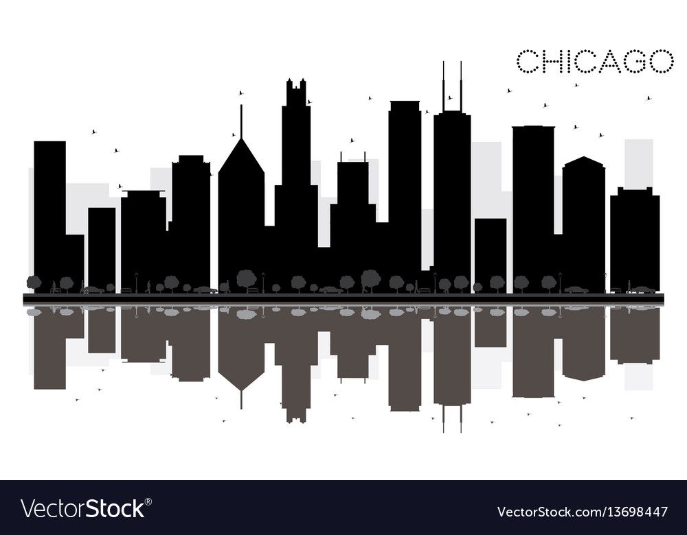 1000x780 Chicago Skyline In Skyline Silhouette