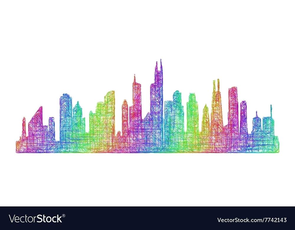 Chicago Skyline Art 1000x780 Chicago Skyline Art