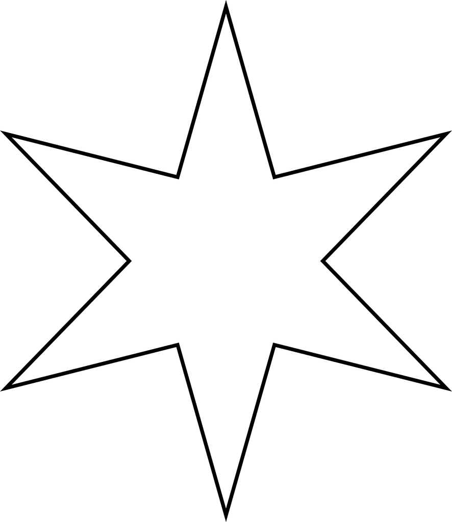 Printable Star Pattern Template 886x1024 Printable Star Pattern Template