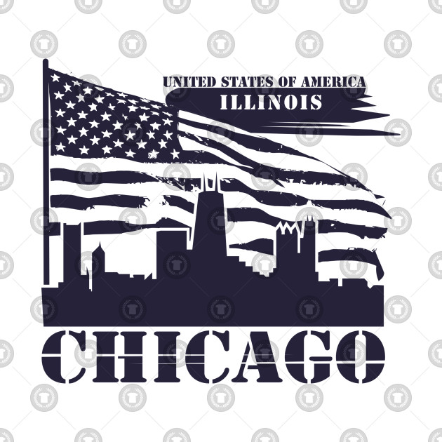 630x630 Chicago Illinois Vector Illustration