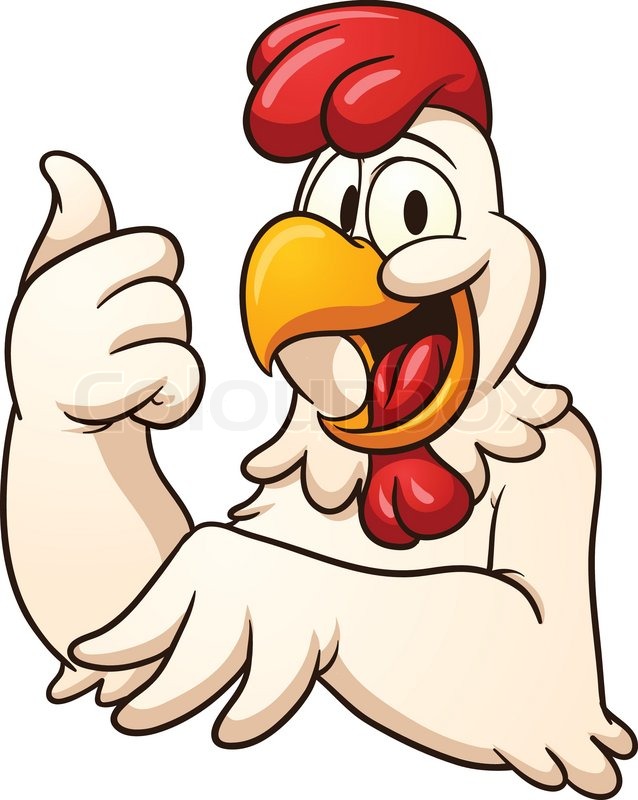 638x800 Happy Cartoon Chicken Vector Clip Art Stock Vector Colourbox