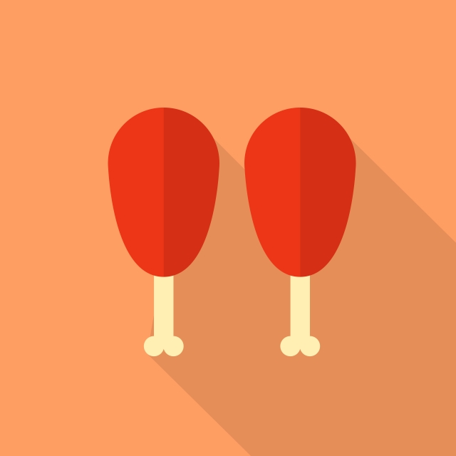 640x640 Chicken Drumsticks Icon Set Of Great Flat Icons Design Illustr