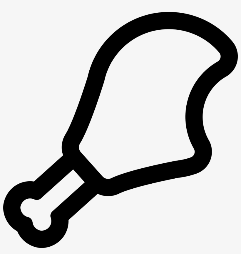 820x863 Chicken Leg Outline With A Bite Comments