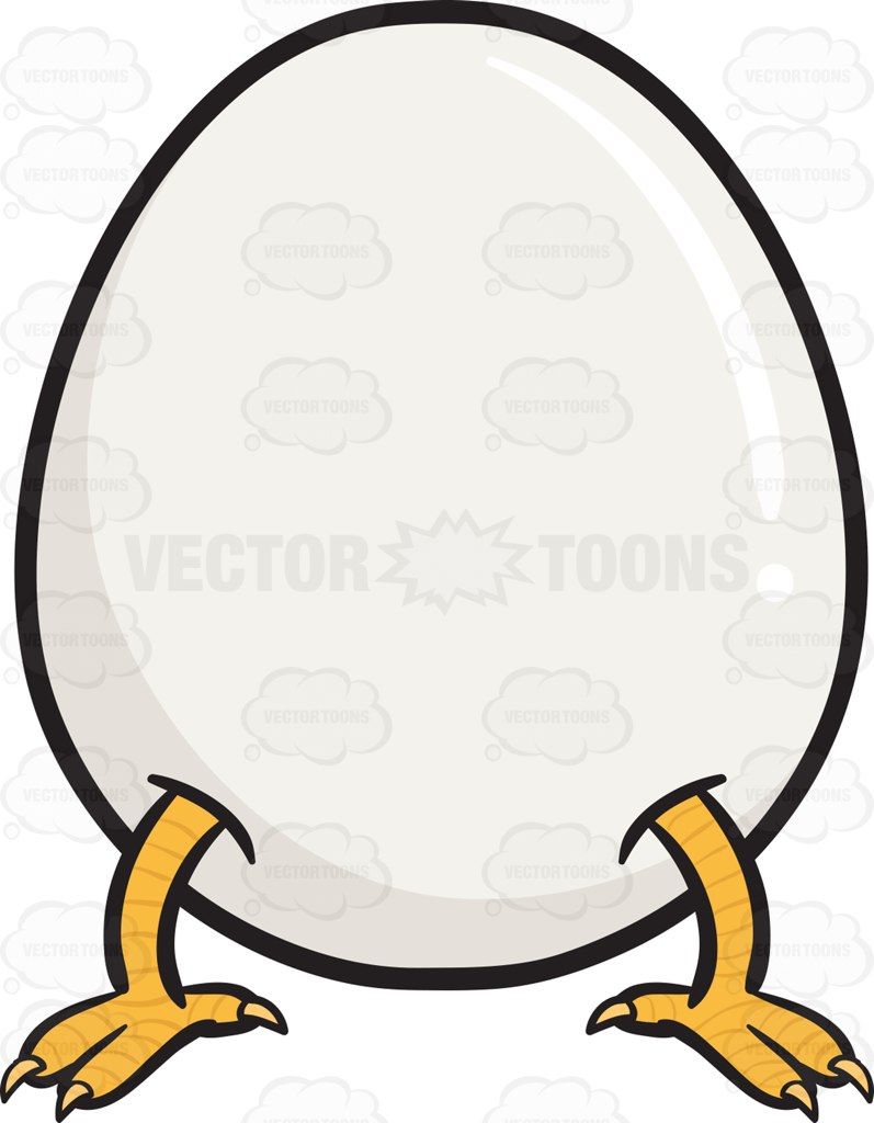 797x1024 Chicken Feet Coming Out Of Whole Egg Emoji