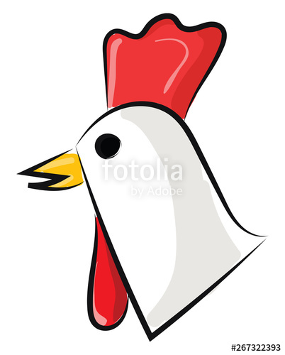 402x500 Image Of Chicken Head Chicken, Vector Or Color Illustration