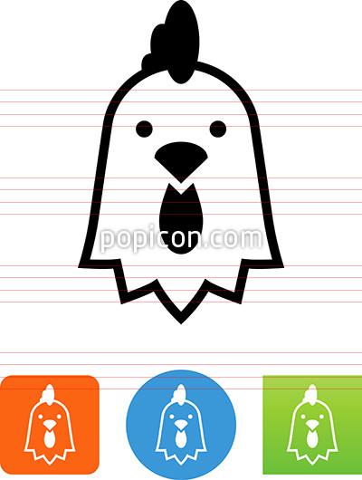 400x530 Chicken Head Icon