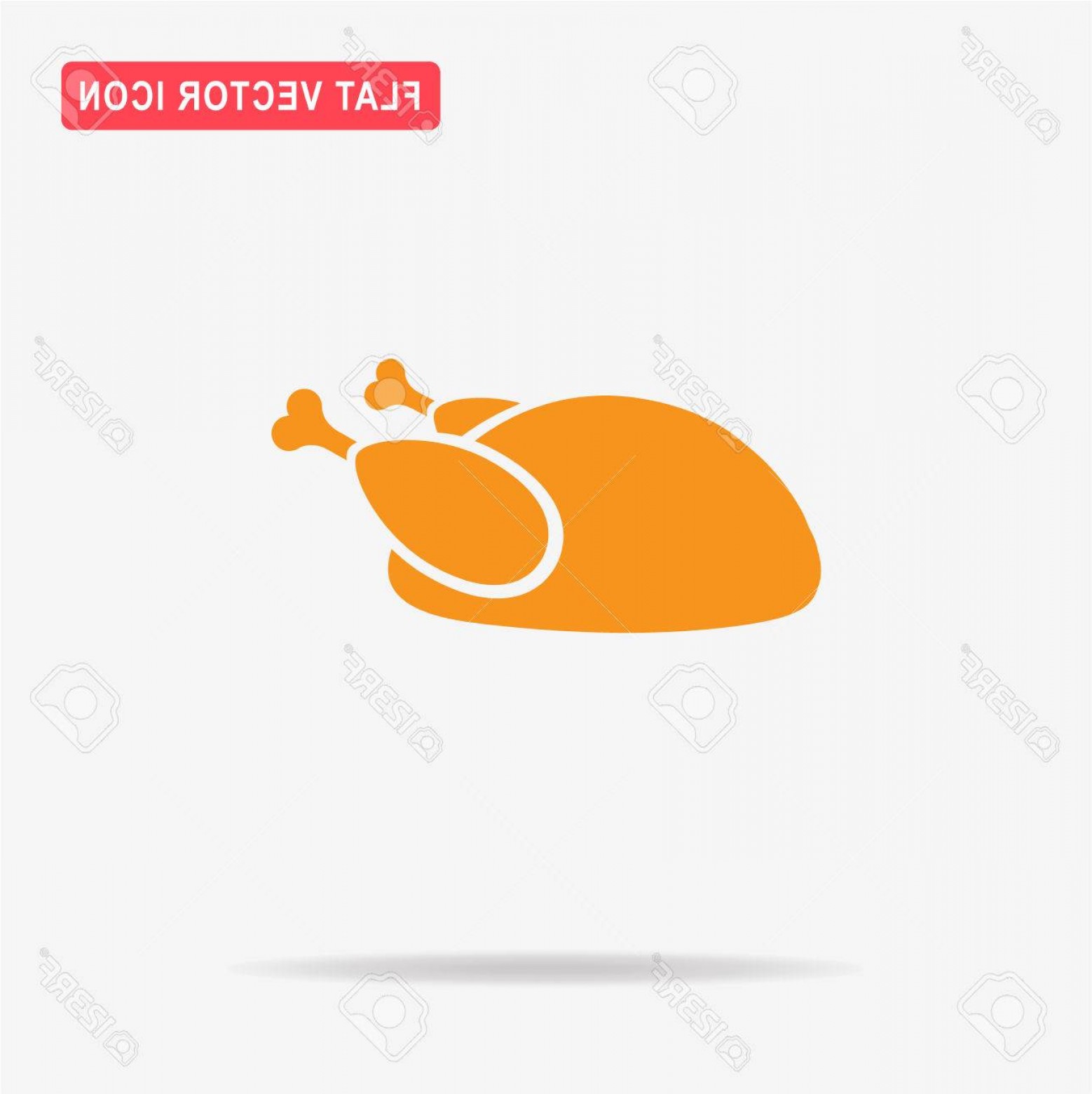 Photostock Vector Cooked Chicken Icon Vector Concept Illustration 1558x1560 Photostock Vector Cooked Chicken Icon Vector Concept Illustration