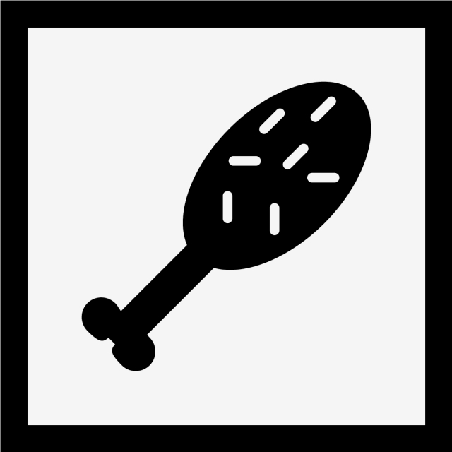 Vector Chicken Icon, Chicken, Leg, Meat Png And Vector 640x640 Vector Chicken Icon, Chicken, Leg, Meat Png And Vector