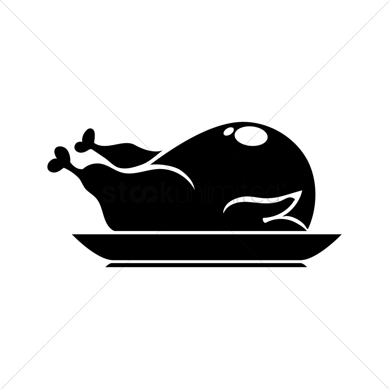 Whole Chicken Icon Vector Image 1300x1300 Whole Chicken Icon Vector Image