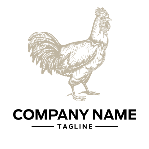 300x300 Chicken Illustration Vector Logo Buy The Logo Vector Format Scalable
