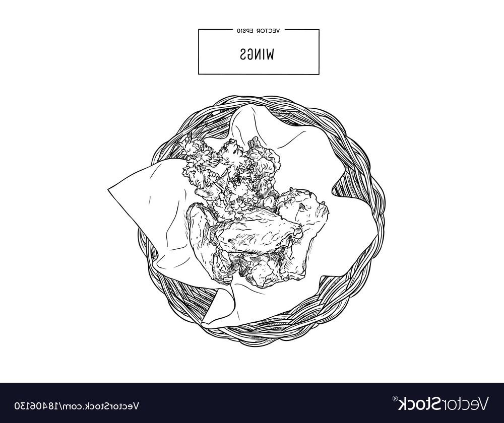 1000x840 Unique Chicken Wing Illustration Vector Photos Free Vector Art