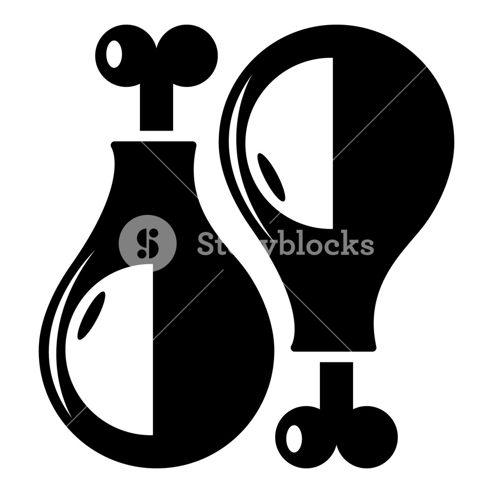 1000x1000 Chicken Leg Icon Simple Illustration Of Chicken Leg Vector Icon