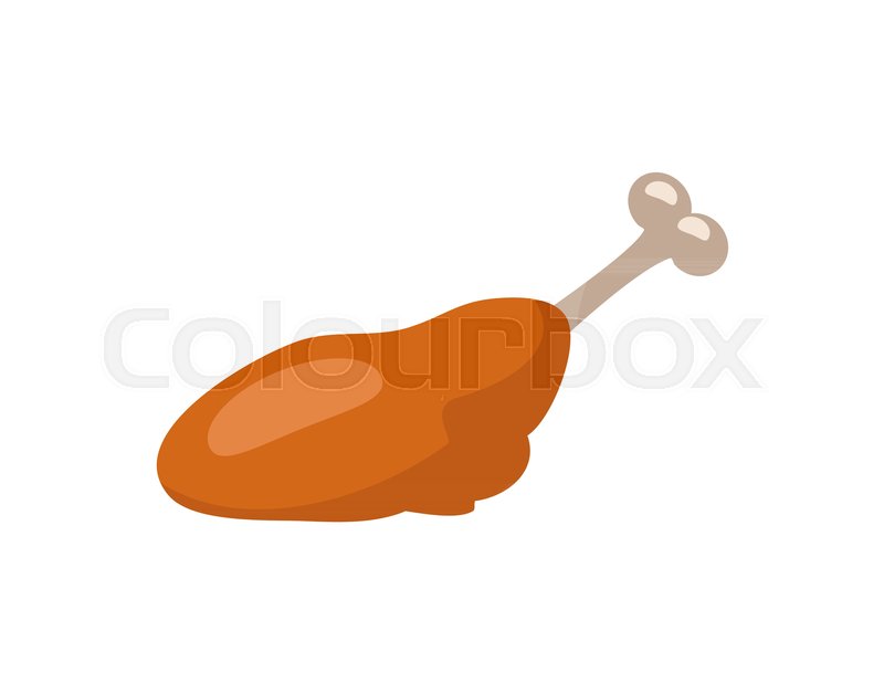 800x628 Chicken Leg Vector Illustration Stock Vector Colourbox