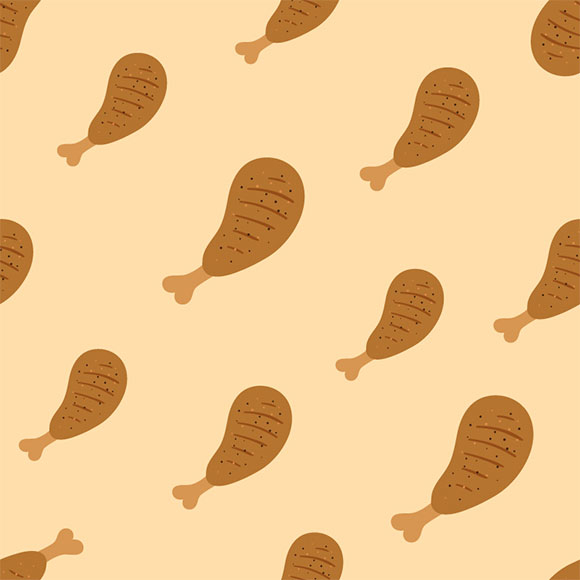 580x580 Roasted Chicken Leg Vector Illustration And Photos Free Download