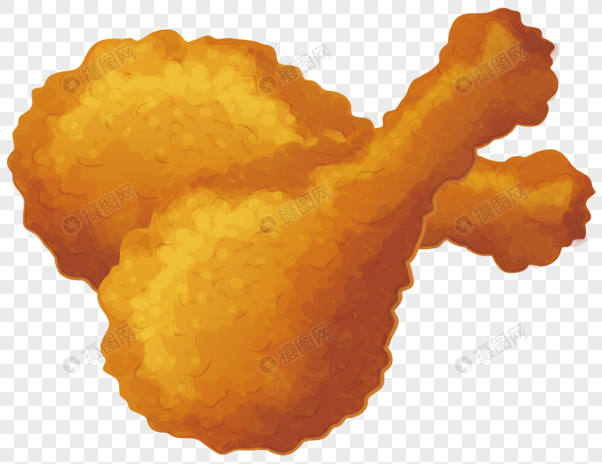 860x663 Cartoon Hand Painted Meat Fried Chicken Legs Vector Elements Png