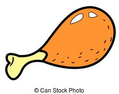 246x194 Chicken Leg Piece Clipart