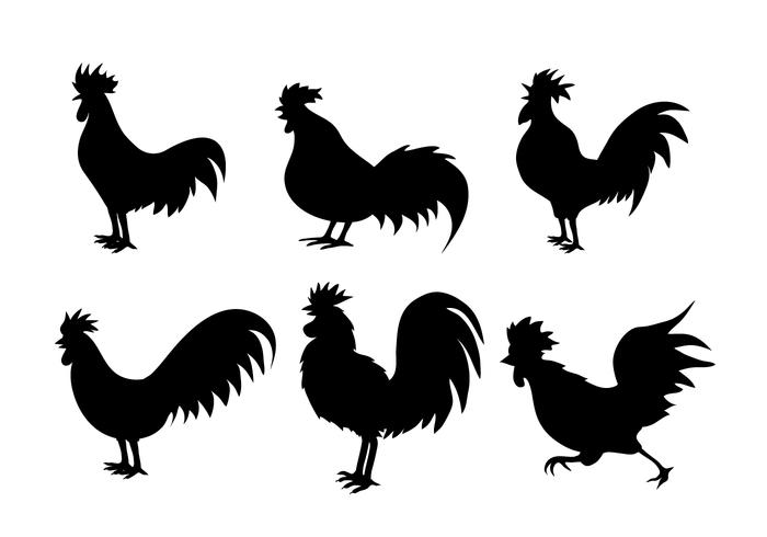 Chicken Silhouette Free Vector Art 700x490 Chicken Silhouette Free Vector Art