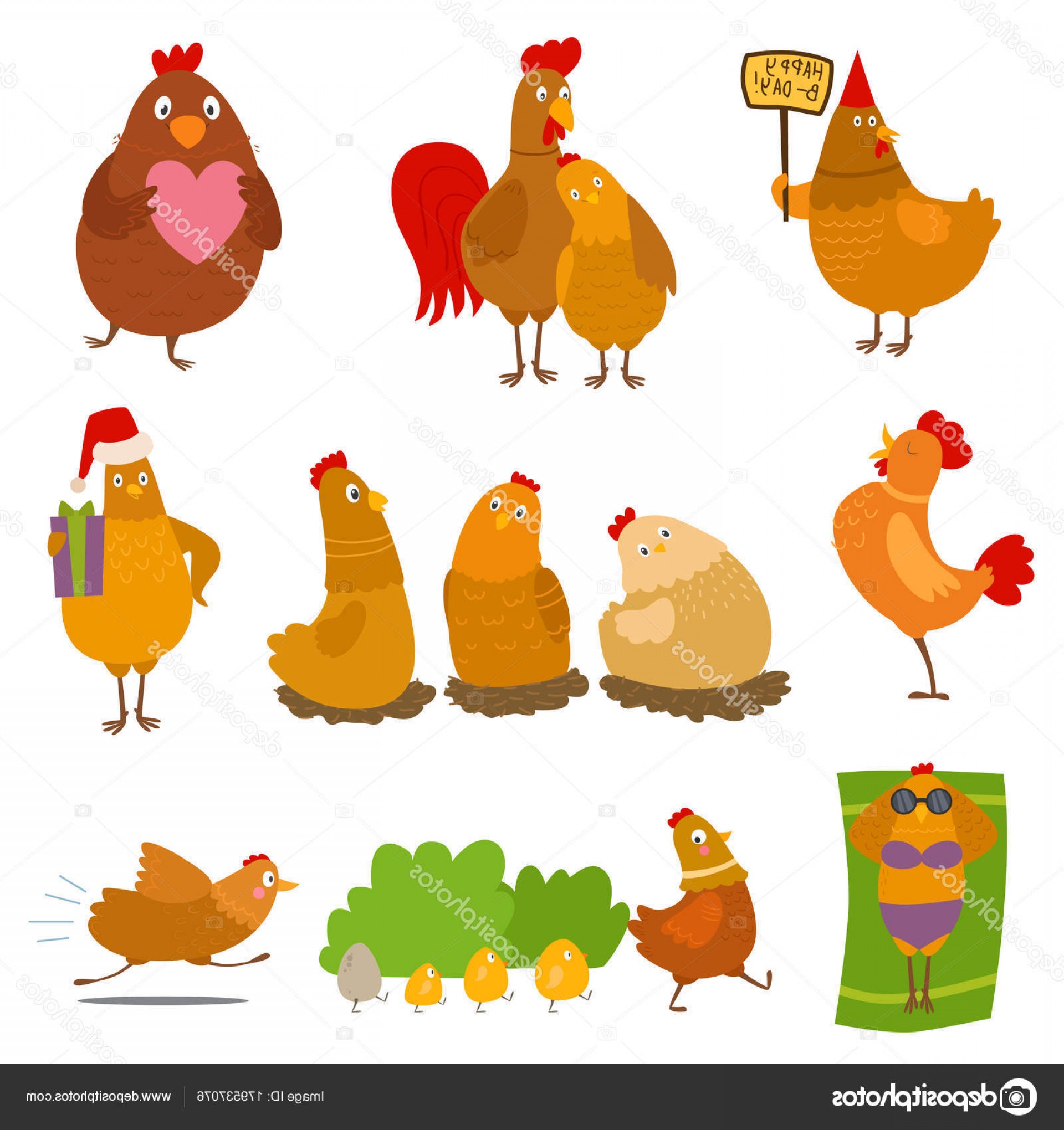 Stock Illustration Chicken Vector Cartoon Chick Character Soidergi 1920x2040 Stock Illustration Chicken Vector Cartoon Chick Character Soidergi