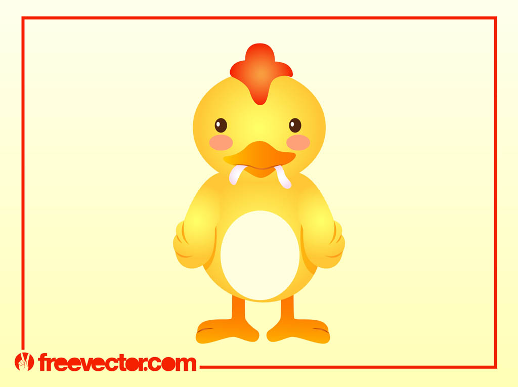 Cartoon Chicken Vector Vector Art Graphics 1024x765 Cartoon Chicken Vector Vector Art Graphics
