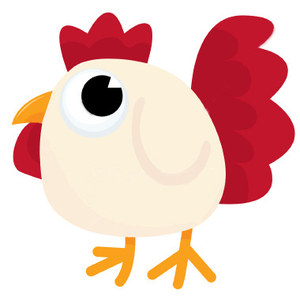 300x300 Chicken Vector Cliparts