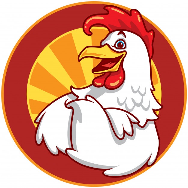 626x626 Chicken Emblem Vector Premium Download