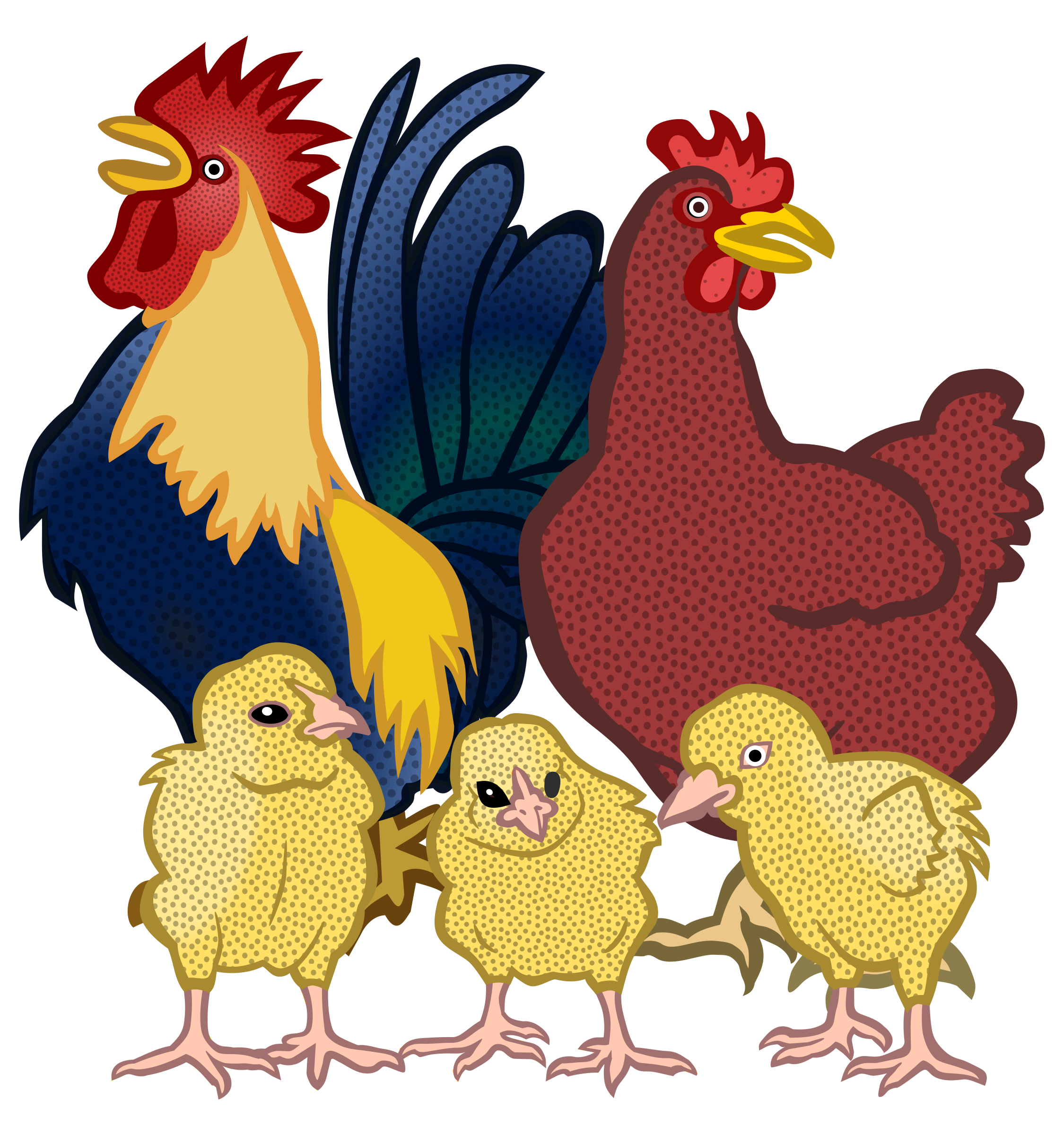Chickens Vector Clipart Image 2250x2400 Chickens Vector Clipart Image