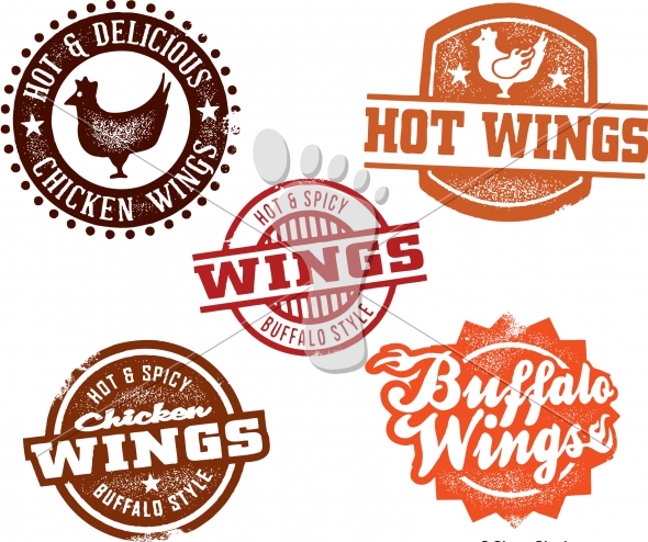 590x494 Hot Buffalo Chicken Wings Menu Design Stompstock