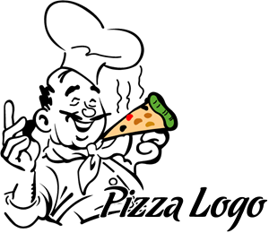 300x260 Food Pizza Chief Logo Vector