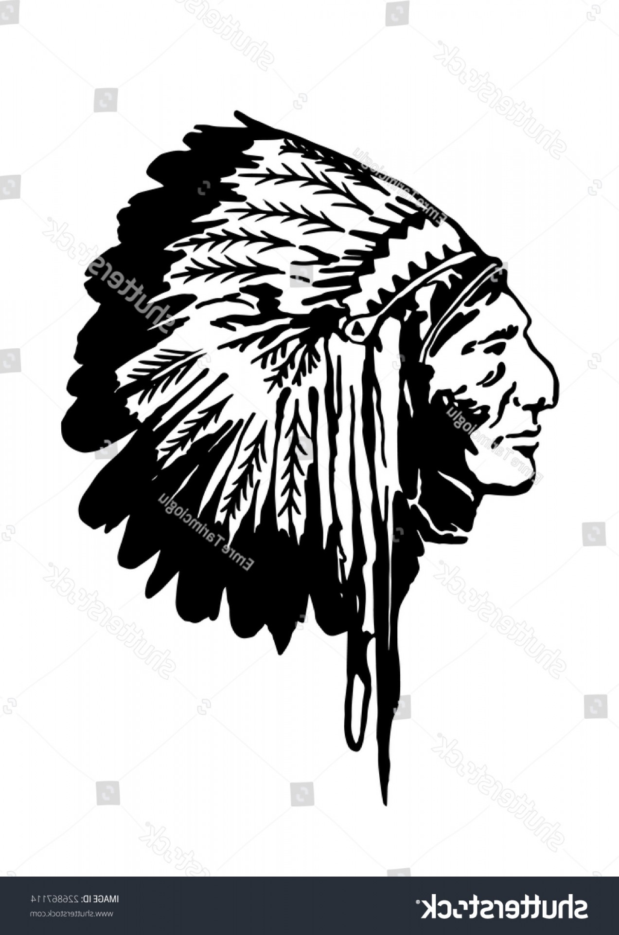 1273x1920 Indian Chief Vector Illustration