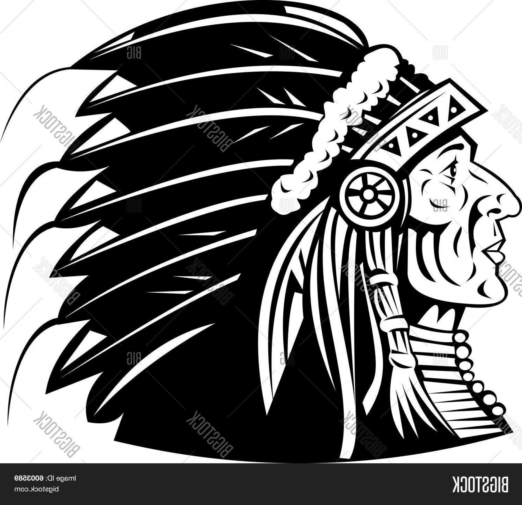 1800x1743 Stock Vector Native American Indian Chief Cheyenne Headdress