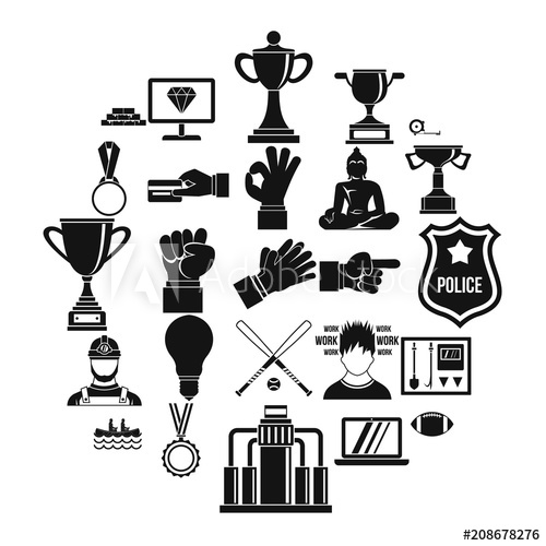 500x500 Chief Icons Set Simple Set Of Chief Vector Icons For Web