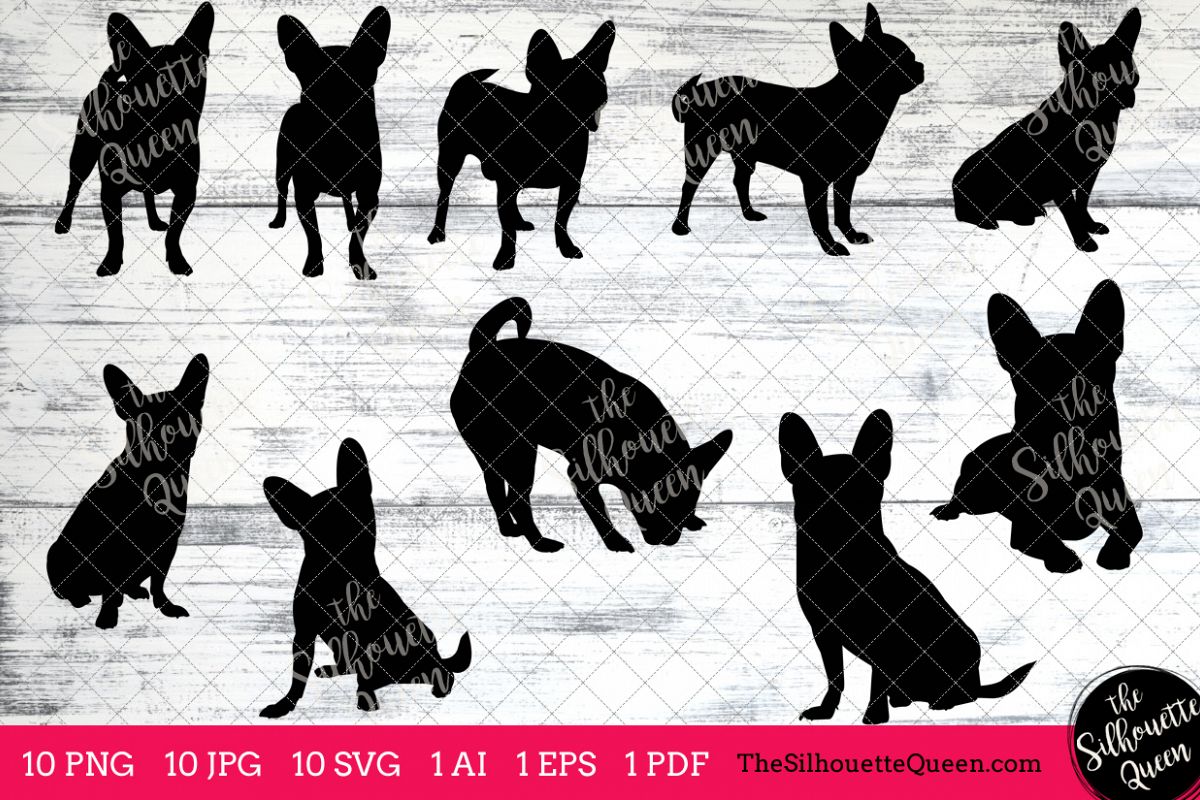 1200x800 Chihuahua Silhouettes Clipart Clip Art